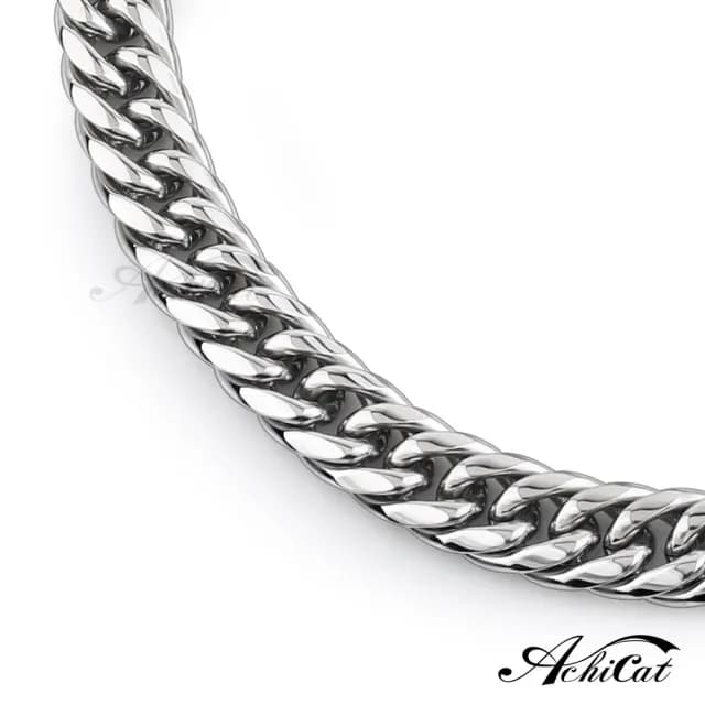 【AchiCat】古巴鍊．項鍊．粗鏈條．個性(送男生．白色情人節禮物)