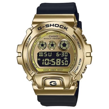 【CASIO 卡西歐】G-SHOCK DW-6900 25周年金屬手錶 開學 送禮 禮物(GM-6900G-9)