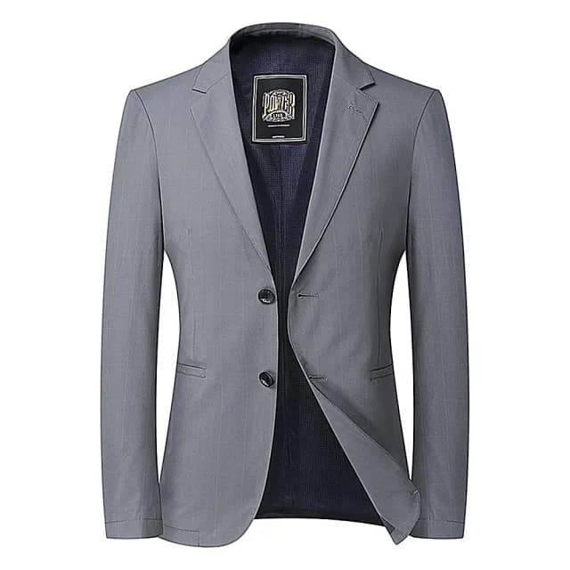 【米蘭精品】現貨+預購 西裝外套休閒西服(素面雙扣西裝春秋男外套父親節禮物74eb30)