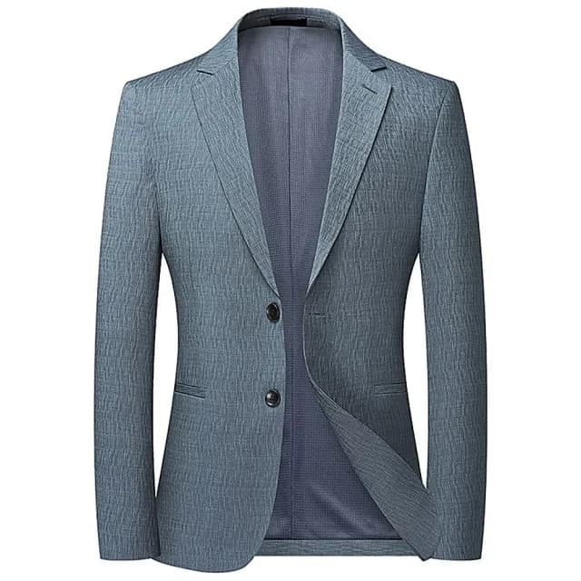 【米蘭精品】現貨+預購 西裝外套休閒西服(商務修身針織春秋男外套父親節禮物2色74eb4)