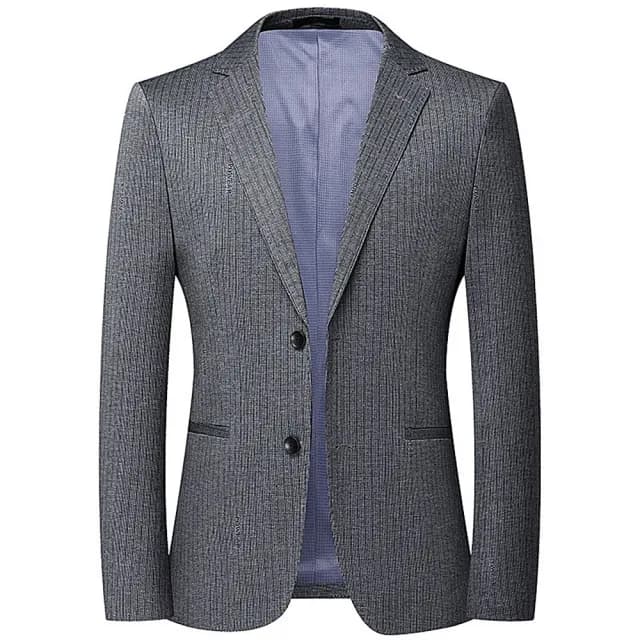 【米蘭精品】現貨+預購 西裝外套休閒西服(氣質韓風條紋春秋男外套父親節禮物74eb9)