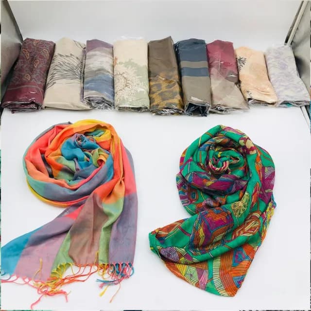 【La Morongo 樂木嚴選】日韓雜誌款流行圍巾3件一組 款式隨機(時尚 舒適 流行 搭配)