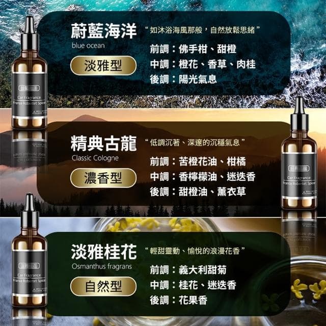 【YORI優里】超值9入組-太陽能香薰補充瓶(古龍/海洋/桂花 高級香薰 法國香氛 空氣淨化 擴香器)