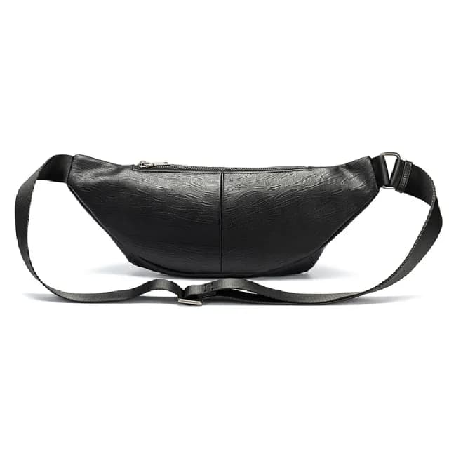 【米蘭精品】父親節禮物 真皮胸背包胸包真皮革側背包隨身男包包(男士時尚潮流隨身斜背腰包74es37)