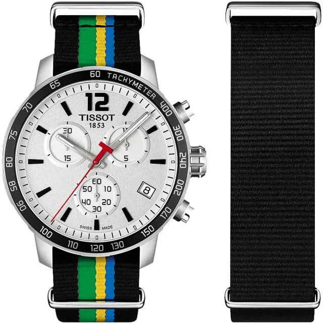 【TISSOT 天梭 官方授權】QUICKSTER 2015 特別版運動手錶-銀/42mm 男錶 畢業 禮物(T0954171703702)