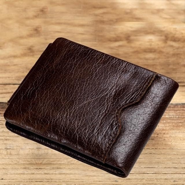 【米蘭精品】現貨+預購 短夾真皮手拿包(復古瘋馬牛皮三折錢包男女皮夾父親節禮物2色74ep4)