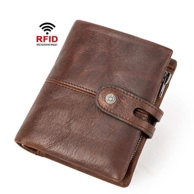 【米蘭精品】現貨+預購 短夾真皮手拿包(RFID防盜刷牛皮錢包男女皮夾父親節禮物74ep21)