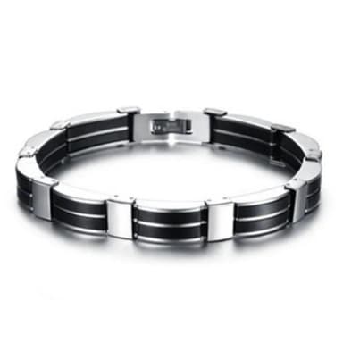 【米蘭精品】現貨+預購 鈦鋼手鍊流行飾品(歐美時尚搖滾個性情人節生日聖誕節交換禮物男配件73cp57)