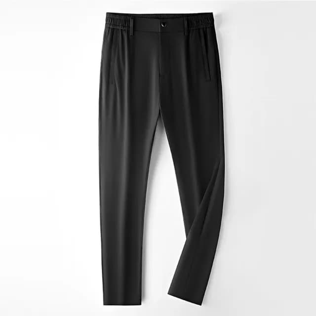 【米蘭精品】現貨+預購 長褲冰絲褲運動長褲男休閒長褲(冰爽彈力商務百搭男褲子父親節禮物4色74fa12)