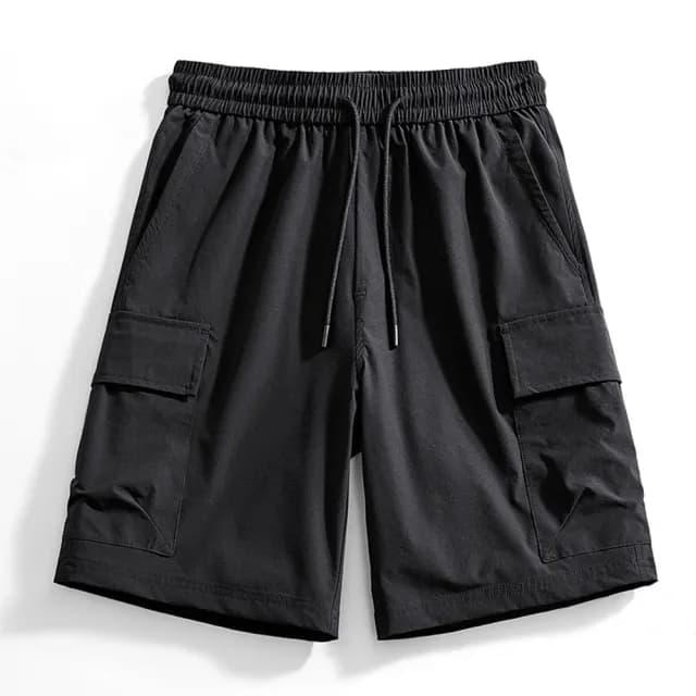 【米蘭精品】現貨+預購 短褲冰絲褲運動短褲男休閒長褲(寬鬆簡約涼爽工裝男褲子父親節禮物4色74fa22)