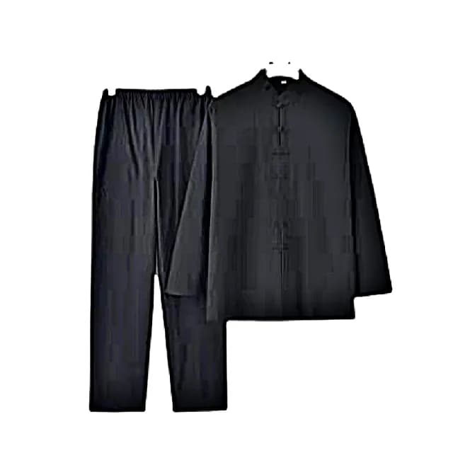【巴黎精品】父親節禮物 新中式 唐裝漢服套裝兩件套(中國風復古立領長袖長褲男套裝9色a1bx13)