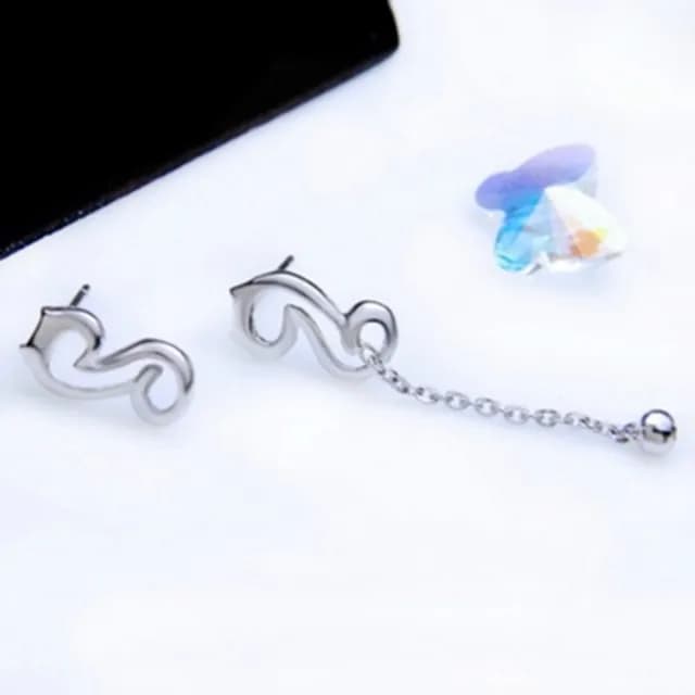 【米蘭精品】現貨+預購 耳環流行銀飾品耳針式耳飾(小音符精選情人節生日禮物聖誕節交換禮物首選73ag209)