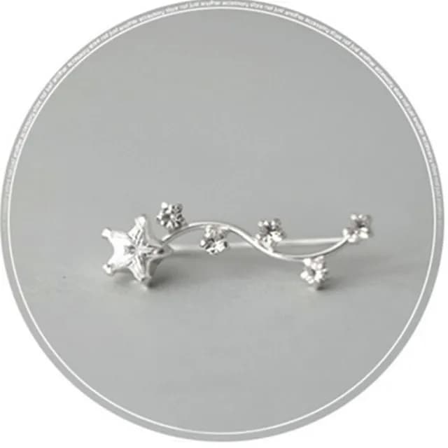 【米蘭精品】現貨+預購 耳環流行銀飾品鑲鑽耳飾(時尚精美星星情人節生日禮物聖誕節交換禮物首選73ag215)