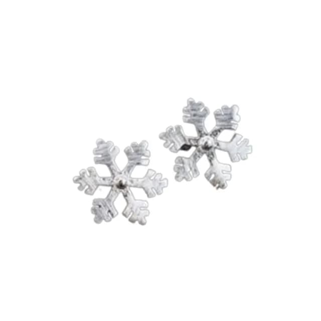 【米蘭精品】現貨+預購 耳環銀飾品耳針式耳飾(時尚氣質精美雪花情人節生日禮物聖誕節交換禮物首選73ag314)