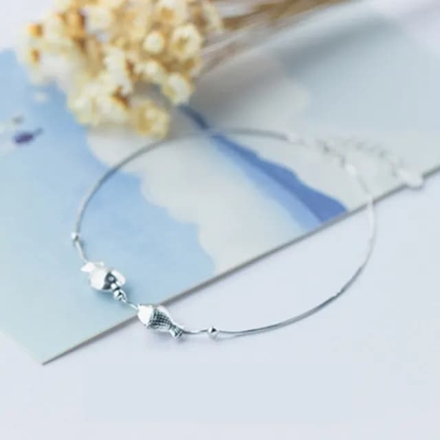 【米蘭精品】現貨+預購 腳鍊流行銀飾品(可愛小魚造型生日情人節聖誕節交換禮物73do9)