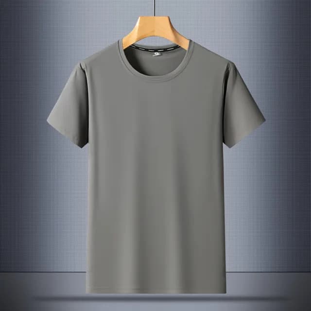 【米蘭精品】現貨+預購 冰絲T恤短袖上衣(休閒速乾健身寬鬆男裝父親節禮物5色74ey20)