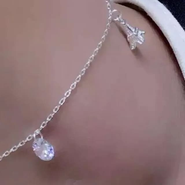 【米蘭精品】現貨+預購 腳鍊鑲鑽流行銀飾品(閃耀迷人水晶造型生日情人節聖誕節交換禮物73do57)