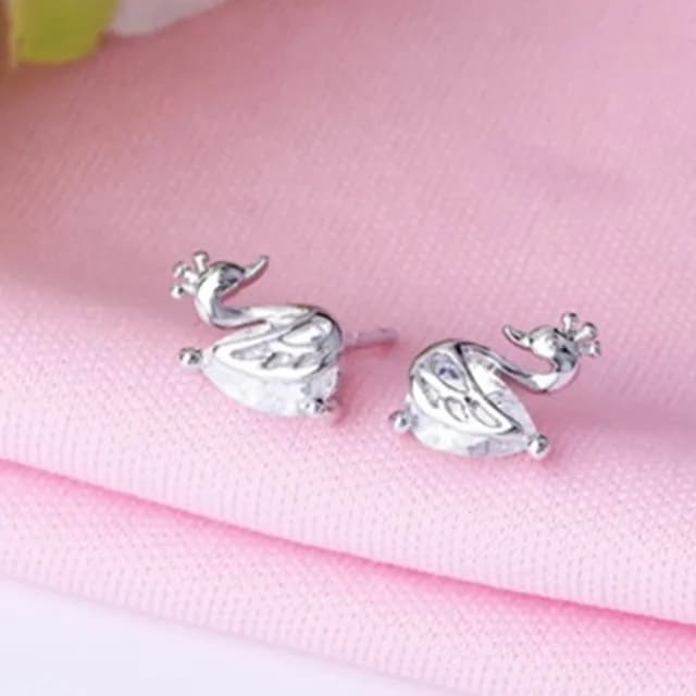 【米蘭精品】現貨+預購 耳環鑲鑽流行銀飾品(精美皇冠天鵝七夕情人節生日聖誕節交換禮物73ac98)