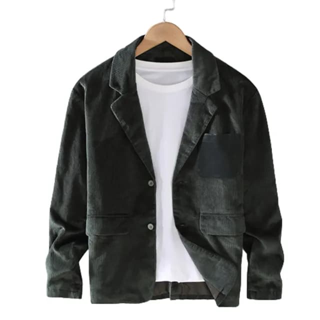 【巴黎精品】父親節禮物 西裝外套休閒西服(復古寬鬆燈芯絨秋冬男外套2色a1bv55)