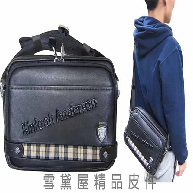 【Kinloch Anderson】父親節禮物 真皮 肩側英國金安德森專櫃男士書包(真皮包包 100%進口牛皮革隨身物品輕便