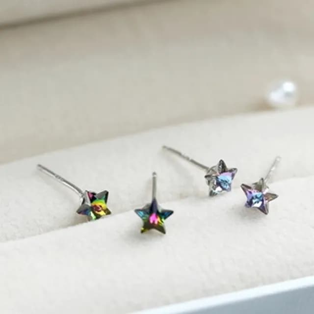 【米蘭精品】現貨+預購 耳環水晶流行銀飾品(優雅高貴時尚母親節情人節生日聖誕節交換禮物73al36)