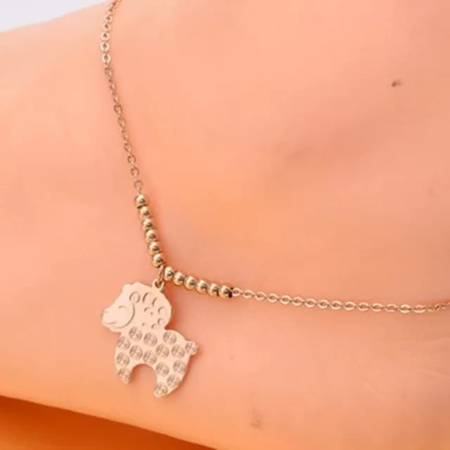 【米蘭精品】現貨+預購 玫瑰金腳鍊流行飾品(可愛銅錢小羊流行母親節生日情人節聖誕節交換禮物71ak77)