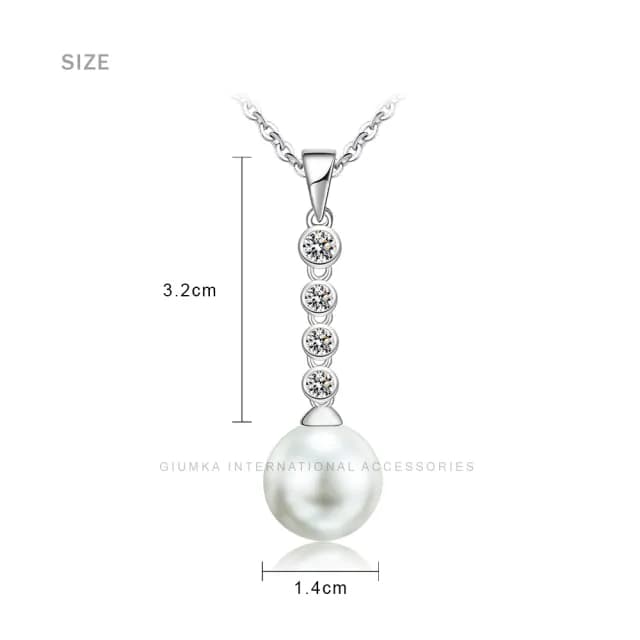 【GIUMKA】項鍊耳環套組．高貴典雅．珍珠． 耳針/耳夾．  母親節禮物(二款任選)