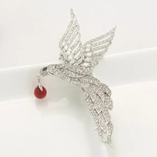 【米蘭精品】現貨+預購 胸針鍍白金水晶胸章飾品(時尚別緻鑲鑽小鳥情人節生日聖誕節交換禮物首選3色73cw22)