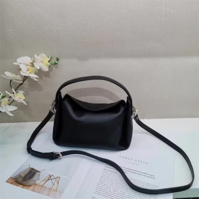 【巴黎精品】情人節禮物 真牛皮側背包真皮革單肩背包托特包手提包隨身女包包(簡約小巧牛皮斜背4色a1bh20)