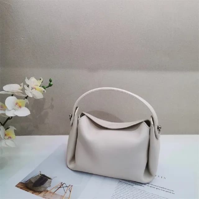【巴黎精品】情人節禮物 真牛皮側背包真皮革單肩背包托特包手提包隨身女包包(簡約小巧牛皮斜背4色a1bh20)