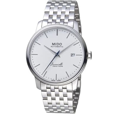 【MIDO美度 官方授權】BARONCELLI 永恆系列III簡約時尚腕錶 送禮 推薦(M0274071101000)