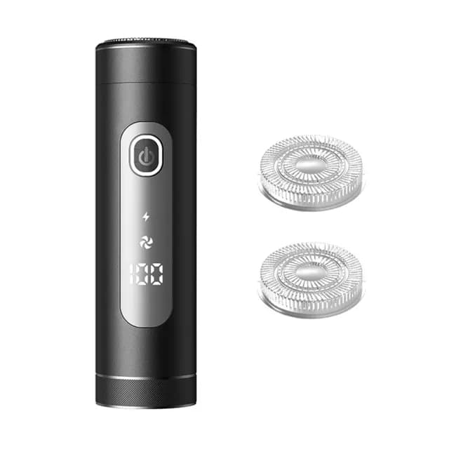 【禾統】9D浮動刮鬍刀單機組+2備用刀頭(浮動刮鬍刀 電動刮鬍刀 可水洗刮鬍刀 刮鬍刀 電動除毛刀)