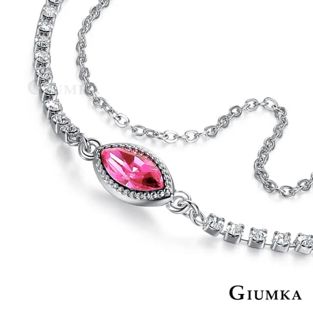 【GIUMKA】手鍊．幸福果實． 施華洛世奇水晶元素．新年禮物(銀色款)