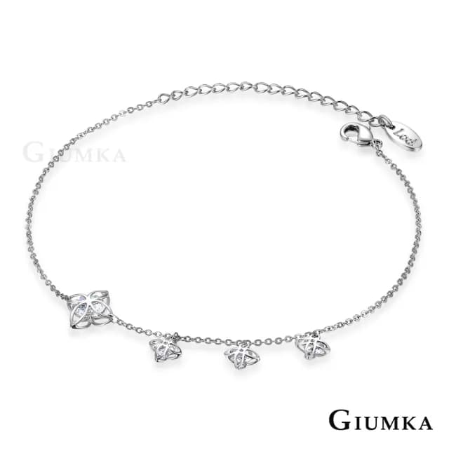 【GIUMKA】女士腳鍊．生命之花．新年禮物/開運/送禮(銀色款)