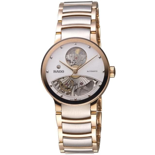 【Rado 雷達表】Centrix 晶萃系列開芯鏤空機械錶  R02送禮推薦(R30248012)