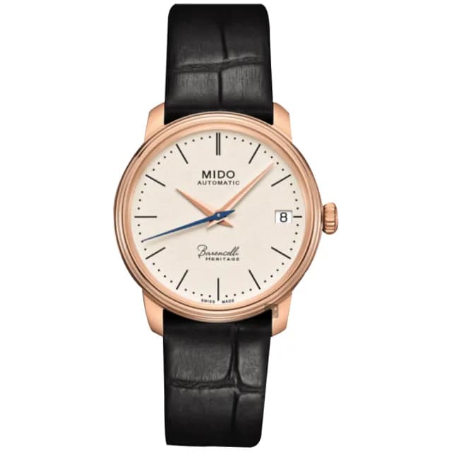 【MIDO 美度】官方授權Baroncelli III Heritage 復刻機械女錶-33mm 手錶 禮物 推薦(M0272073626000)