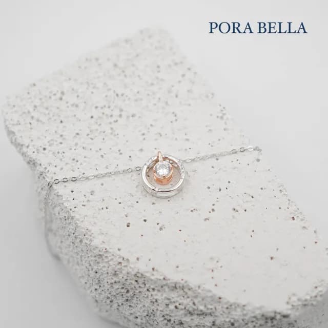 【Porabella】925純銀鋯石項鍊 設計款項鍊 純銀項鍊 母親節禮物 情人節禮物 告白Necklace