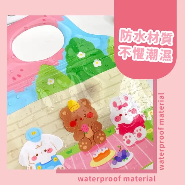 【趣味小物】可愛卡通手提零食密封袋5入組(夾鏈袋 防水 飾品 點心 禮物包裝 糖果袋 送禮)