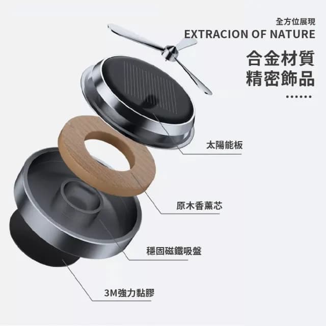 【汽車用品】太陽能車用香水座(香薰器 芳香 車內擴香 空氣清淨 淨化器 汽車香水 車用香氛 擺件 禮物)