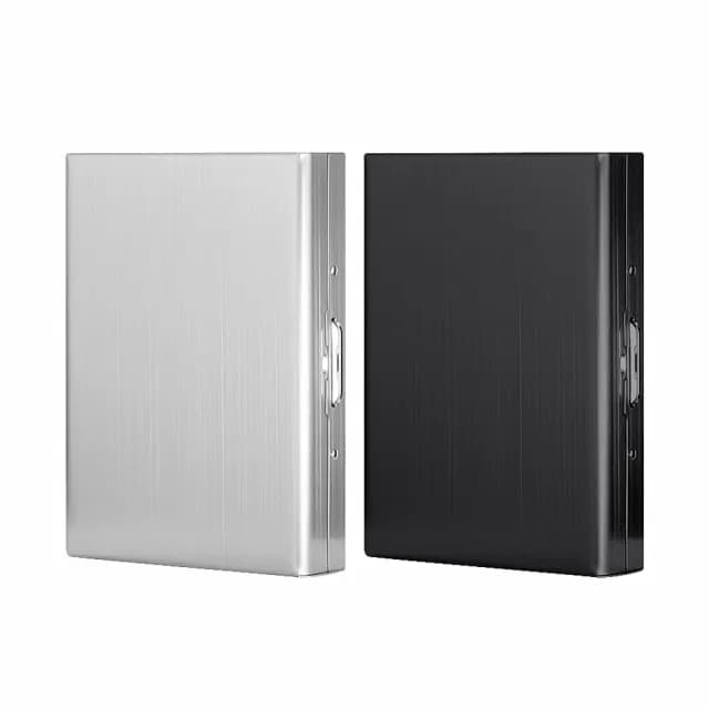 【Airy 輕質系】雙11 情人節禮物 七夕 防盜刷不鏽鋼卡盒 -10卡位