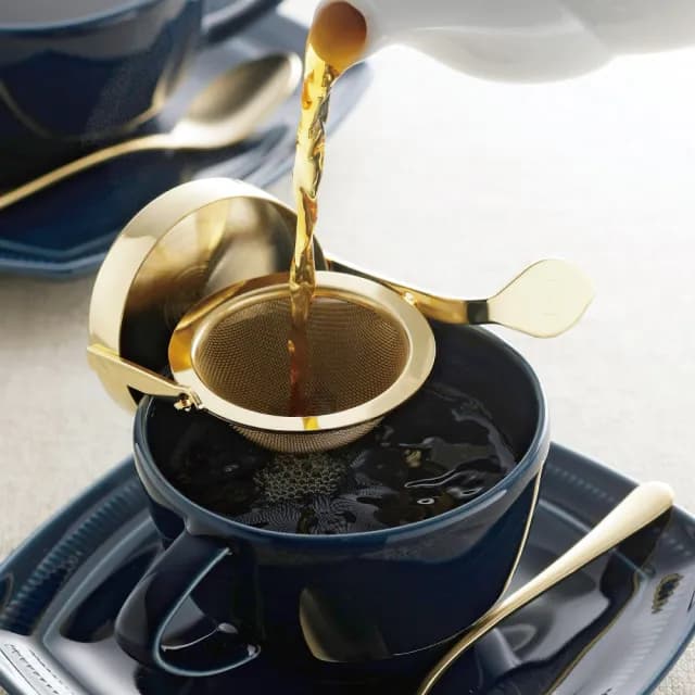 【Tomiwoody】日本製 旋轉式濾茶器(不鏽鋼 日本餐具 下午茶 茶具 烘焙 甜點)