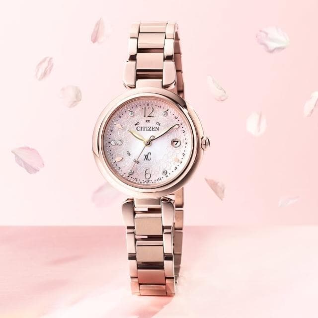 【CITIZEN 星辰】Xc 系列 Sakura 鈦金屬 光動能全球電波對時腕錶 女錶  手錶 畢業 禮物 推薦(ES9467-62W)