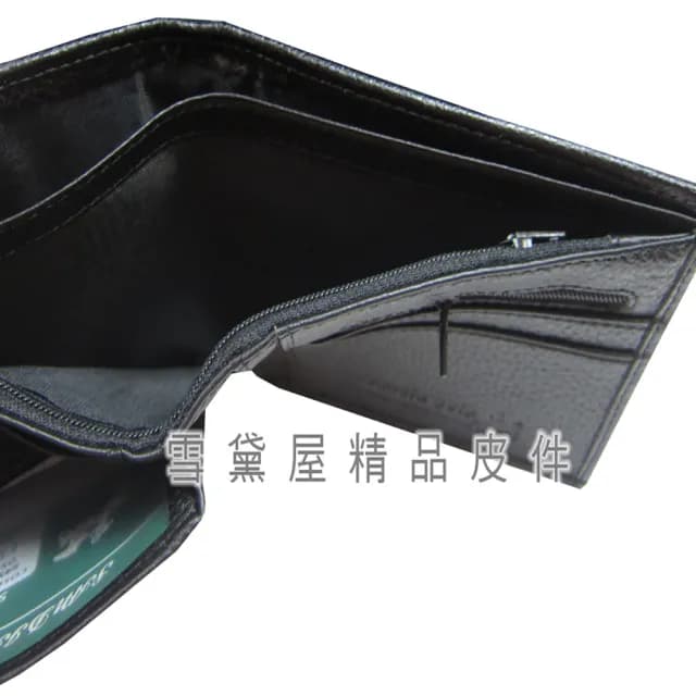 【SNOW.bagshop】情人節禮物 短夾專櫃男仕短型皮夾進口防水包 防刮皮革材質(加長尺寸固定型證件夾附品牌高