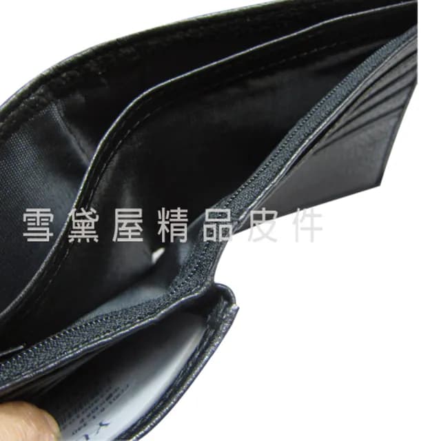 【SNOW.bagshop】情人節禮物 真皮包包  短夾二折型主袋休閒男仕款100%進口牛皮革材質(標準尺寸固定型證件夾