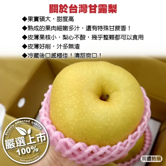 【WANG 蔬果】東勢17A大顆甘露梨6顆x2盒(600g/顆_禮盒包裝)(中秋禮盒)