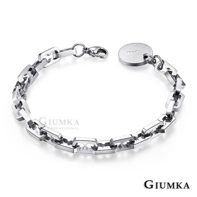 【GIUMKA】情侶手環．戀愛線索．情人節禮物(銀色圓形墜)