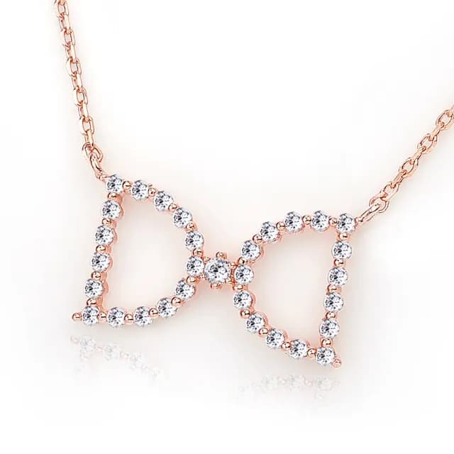 【GIUMKA】項鍊．蝴蝶結．玫(情人節禮物．送禮)