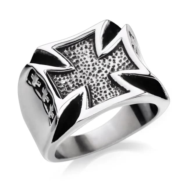 【GIUMKA個性潮男】情人節禮物．戒指．守護使者戒指．白鋼．新年禮物(銀色)