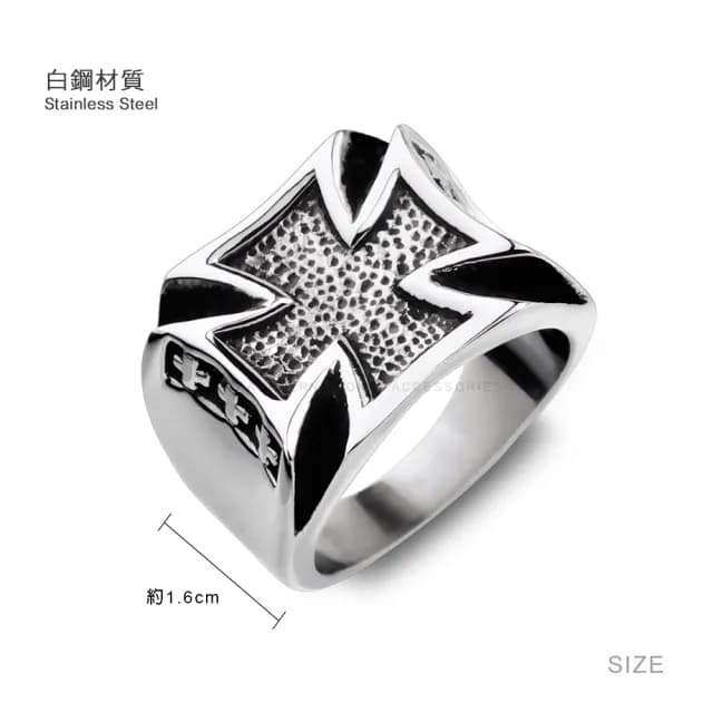 【GIUMKA個性潮男】情人節禮物．戒指．守護使者戒指．白鋼．新年禮物(銀色)