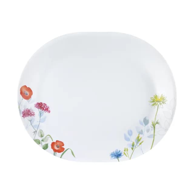 【CORELLE 康寧餐具】花漾彩繪12吋腰子盤(611)